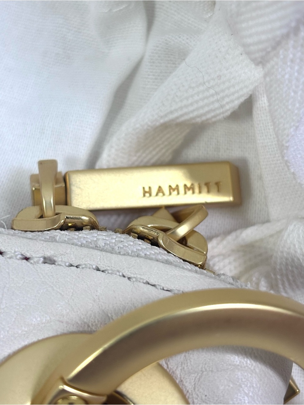 Hammitt Daniel Calla Bag. Lily White/Brushed Gold. - Picture 11 of 16